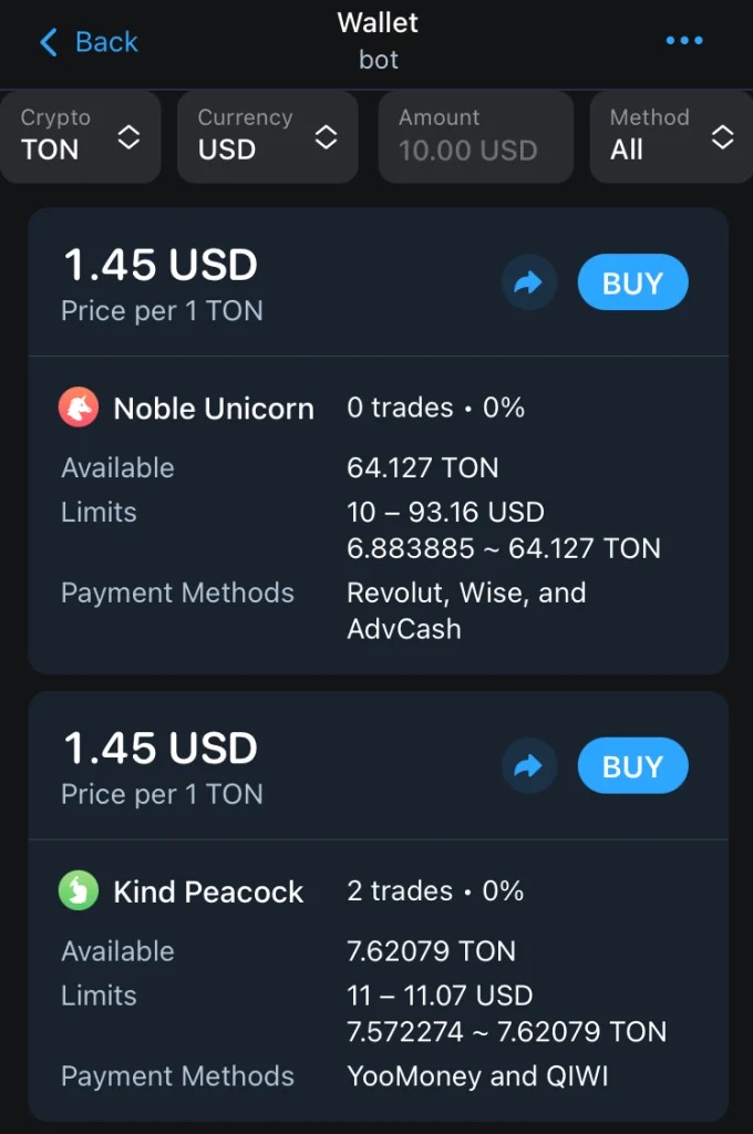 加密貨幣｜支援比特幣及TON交易！Telegram推出P2P交易市場 可用六種法幣支付｜元宇宙視界傳媒